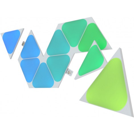 Nanoleaf | Shapes Triangles Mini Expansion Pack (10 panels) | 1 x 0.54 W | 16M+ colours | 2.4GHz WiFi b/g/n - 3